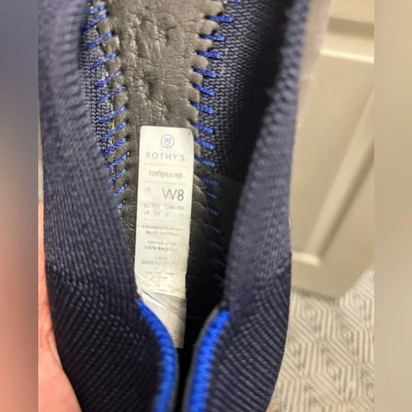 Rothy's Women's The Point Navy Flats - Picture 6 of 9